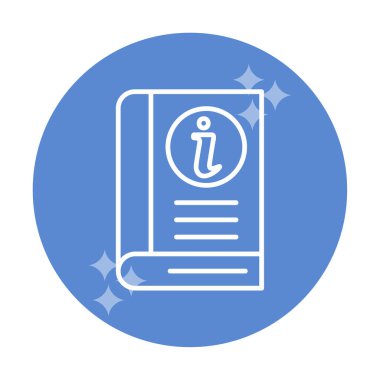 Bilgi Defteri simgesi. dosya simgesi. vektör illüstrasyonu