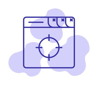 hedef simge, vektör illüstrasyonu basit tasarım