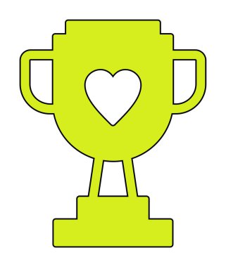 kupa vektör simgesi modern basit tasarım