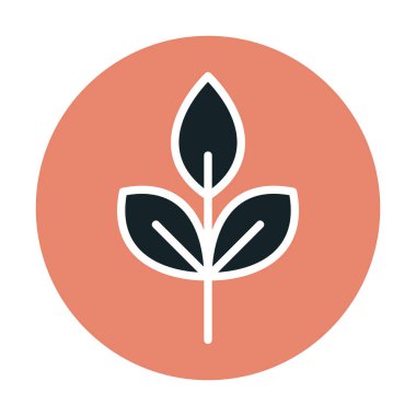 Yaprak logosu tasarımının vektör çizimi. Ekoloji kavramı 