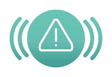 uyarı işareti simgesi, vektör illüstrasyonu  