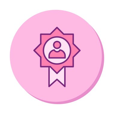 Başarı, ödül, madalya ikonu, vektör illüstrasyonu