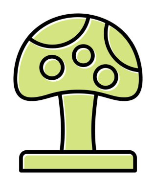 Mushroom icon, vector illustration simple design