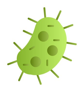 düz basit Amoeba simge vektör illüstrasyon tasarımı