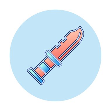 askeri bıçak ikonu vektör illüstrasyon sembolü tasarımı