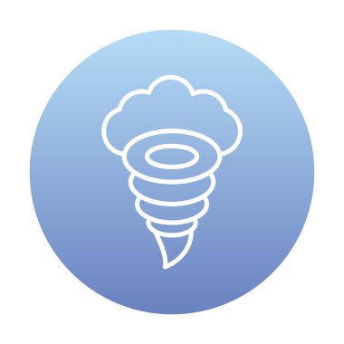 Tornado Simgesi, basit vektör illüstrasyonu