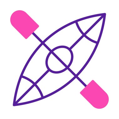 Basit Kano Teknesi simgesi, vektör illüstrasyonu