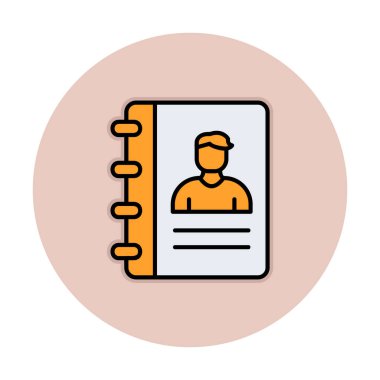 kitap simgesini başvurun, illüstrasyon vektör 