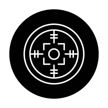 Kapsam renkli vektör simgesi