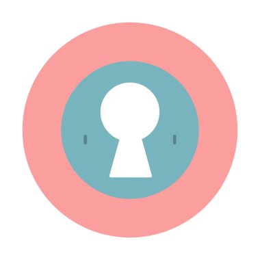 Anahtar deliği vektör çizimi, simge ögesi biçimi              