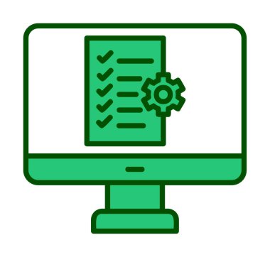 Proje Yönetimi simge vektör çizim