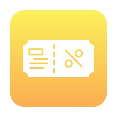 Hediye çeki web simgesi, vektör illüstrasyonu 