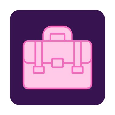 Çanta. Web simgesi basit illüstrasyon  