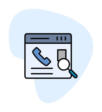 Kişinin vektör çizimi Modern simgeyi ara                            