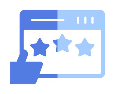 Simge vektör illüstrasyon tasarımını gözden geçir