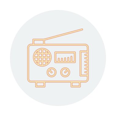 radyo ikonu. özet çizim vektör tasarımı
