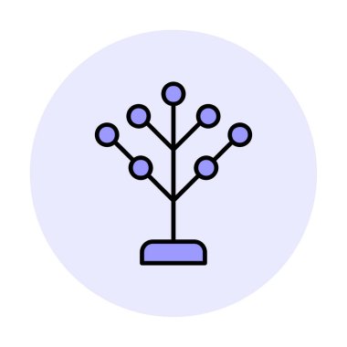 Basit filogenetik simge, vektör illüstrasyonu