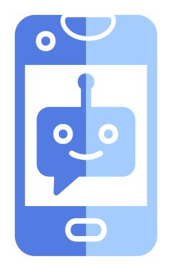 Sohbet simgesi vektör illüstrasyonu