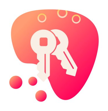 anahtar simgesi. düz dizayn. vektör illüstrasyonu 