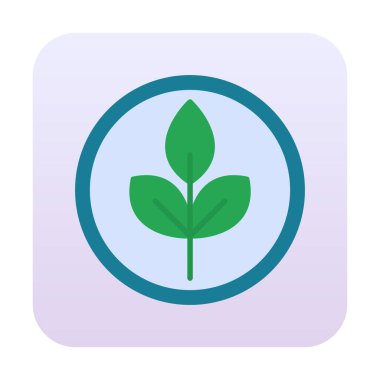 Yaprak logosu tasarımının vektör çizimi. Ekoloji kavramı 