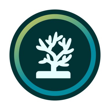 Mercan simgesi vektör illüstrasyonu