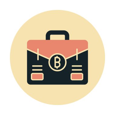 Bitcoin 'li çanta. Web simgesi 