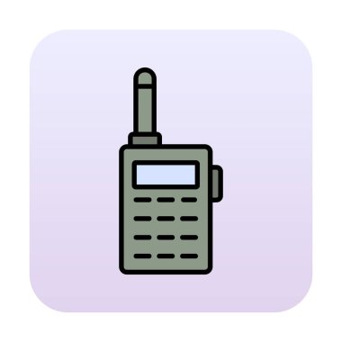 walkie talkie modern ikon vektör çizimi                                