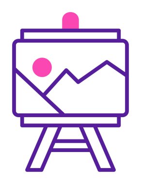 düz basit boyama simgesi, vektör illüstrasyon tasarımı