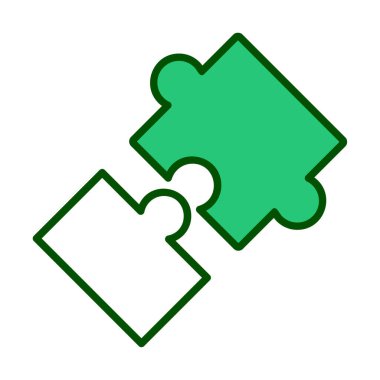 Bulmaca simgesi izole edildi. iş vektörü illüstrasyon tasarım şablonu