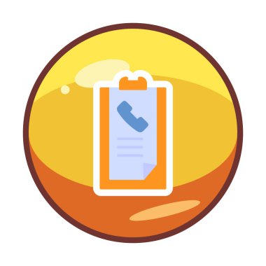 Basit Arama Listesi Geçmişi simgesi, vektör illüstrasyonu