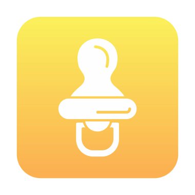 Bebek emziği çizgisi simgesi. doğrusal işaret web tasarımı.