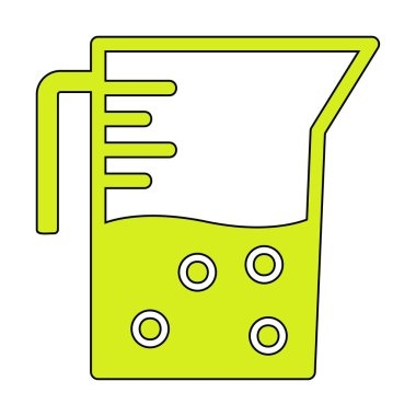 Beaker modern simgesinin vektör illüstrasyonu                          