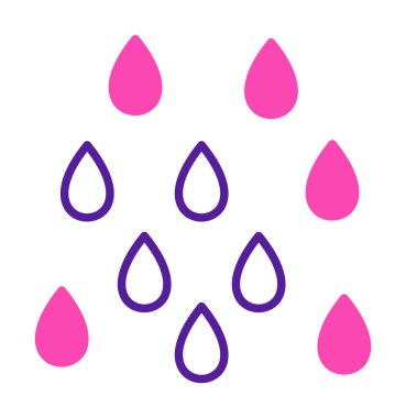 yağmur simgesi, vektör illüstrasyonu  