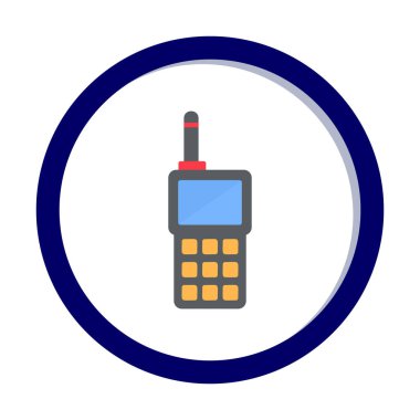 walkie talkie modern ikon vektör çizimi                                