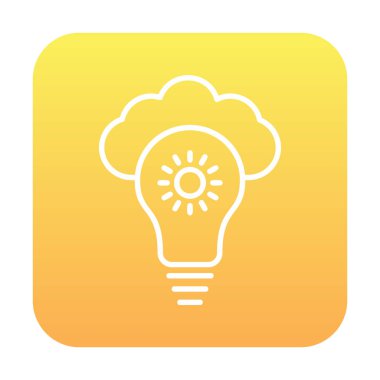 Bulut vektör ikonu. düz biçim 