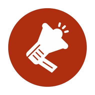 Megafon vektör illüstrasyonlu tanıtım konsepti simgesi