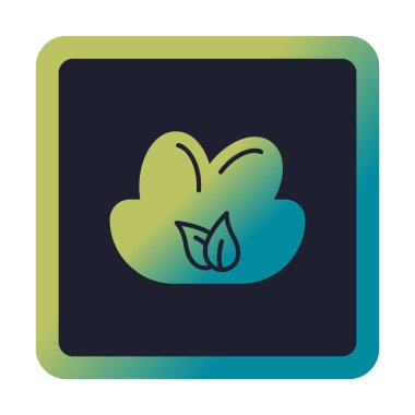 Basit Kuş Yuvası simgesi, vektör illüstrasyonu