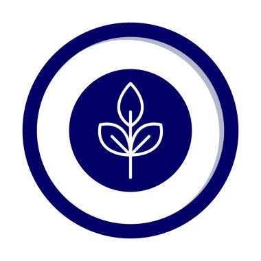 Yaprak logosu tasarımının vektör çizimi. Ekoloji kavramı 