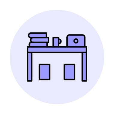 bilgisayar Resepsiyon simge vektör çizim 