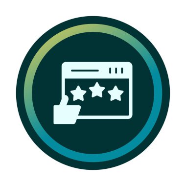 Simge vektör illüstrasyon tasarımını gözden geçir