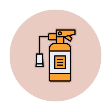 Yangın söndürme simgesinin vektör çizimi                            