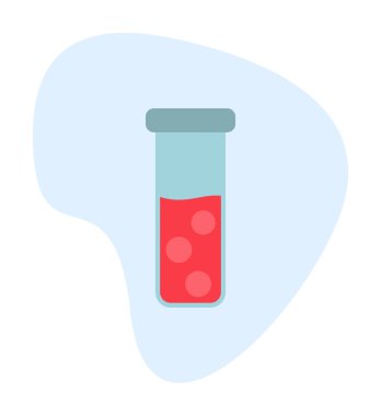 test tüpü modern simge vektör çizimi