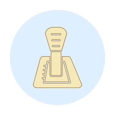 Araba vites kutusu web simgesi, vektör illüstrasyonu
