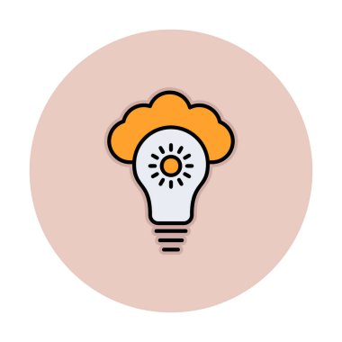 Bulut vektör ikonu. düz biçim 