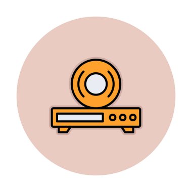 CD çalar simge vektör çizim