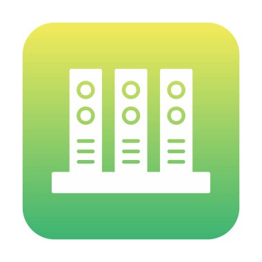 Ofis klasörleri simgesi, vektör illüstrasyonunu arşivle 