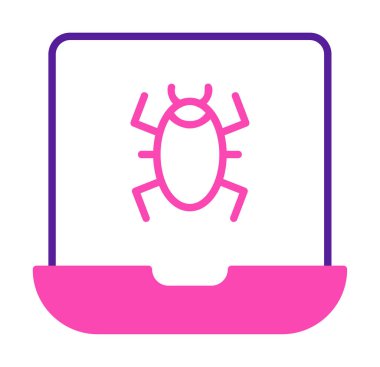 dizüstü bilgisayar simgesi, vektör illüstrasyonu basit tasarım