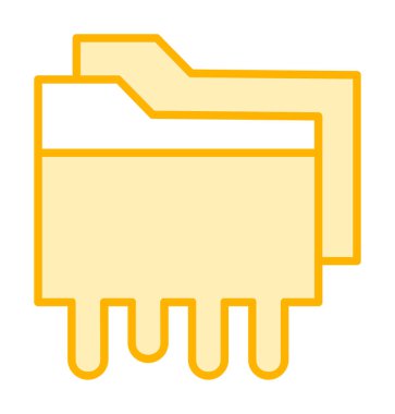 Veri Sızıntısı Ağ simgesi, vektör illüstrasyonu 