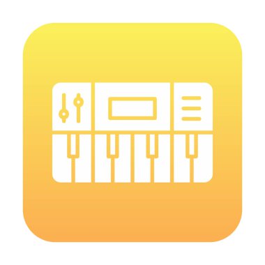  Basit Sentezleyici simge vektör illüstrasyonu