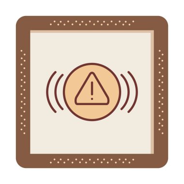 uyarı işareti simgesi, vektör illüstrasyonu  